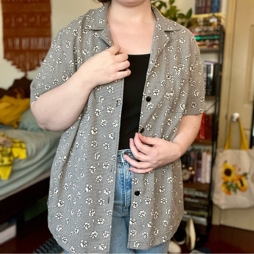 Loose Button Down Shirt | Sag Harbor Woman 1X